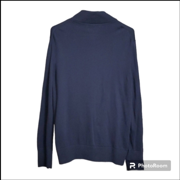 Banana Republic sweater women’s size medium M jumper cardigan nice pockets blue - Picture 3 of 10